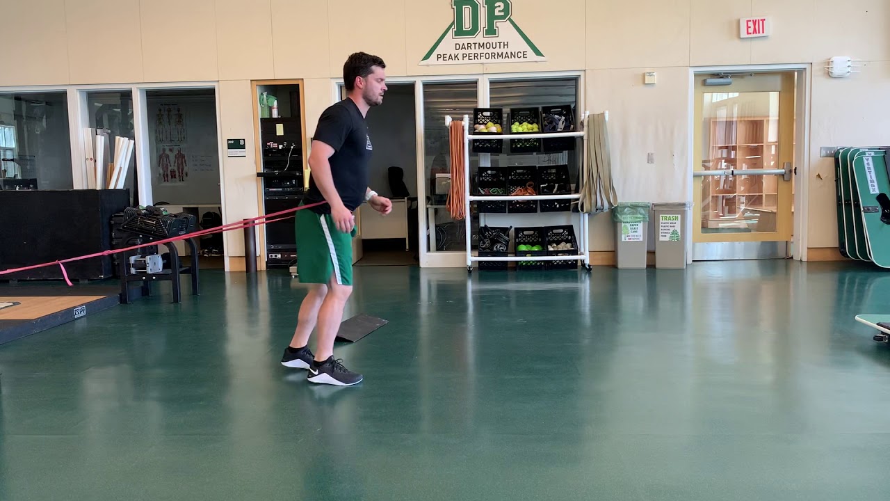 Band Resisted Single Leg Broad Jump YouTube
