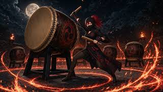 Japanese Taiko Battle Music — Drumfire Rite / 鼓炎戦儀 | SHINOBI