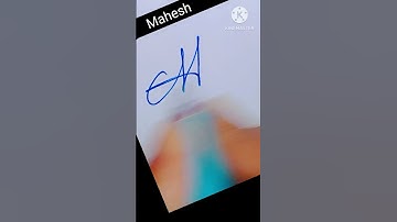Mahesh Name Signature style #Mahesh name signature #Mahesh #calligraphy #ytshorts #signature
