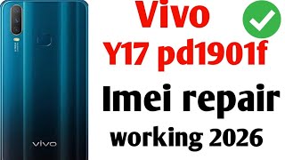 vivo y17 imei repair | vivo pd1901f imei repair dft pro tool