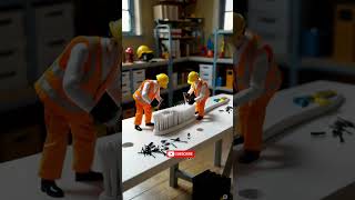 2 Tiny Workers Fix a Giant Toothbrush 🪥🔧 | Miniature Magic!