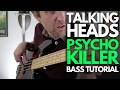 Psycho Killer by Talking Heads Bass Guitar Tutorial - Bass Guitar Lessons with Stuart!