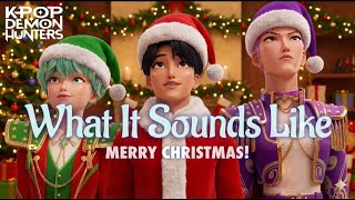 "What It Sounds Like" (Christmas Version) - Saja Boys 🔥🎁 | KPop Demon Hunters