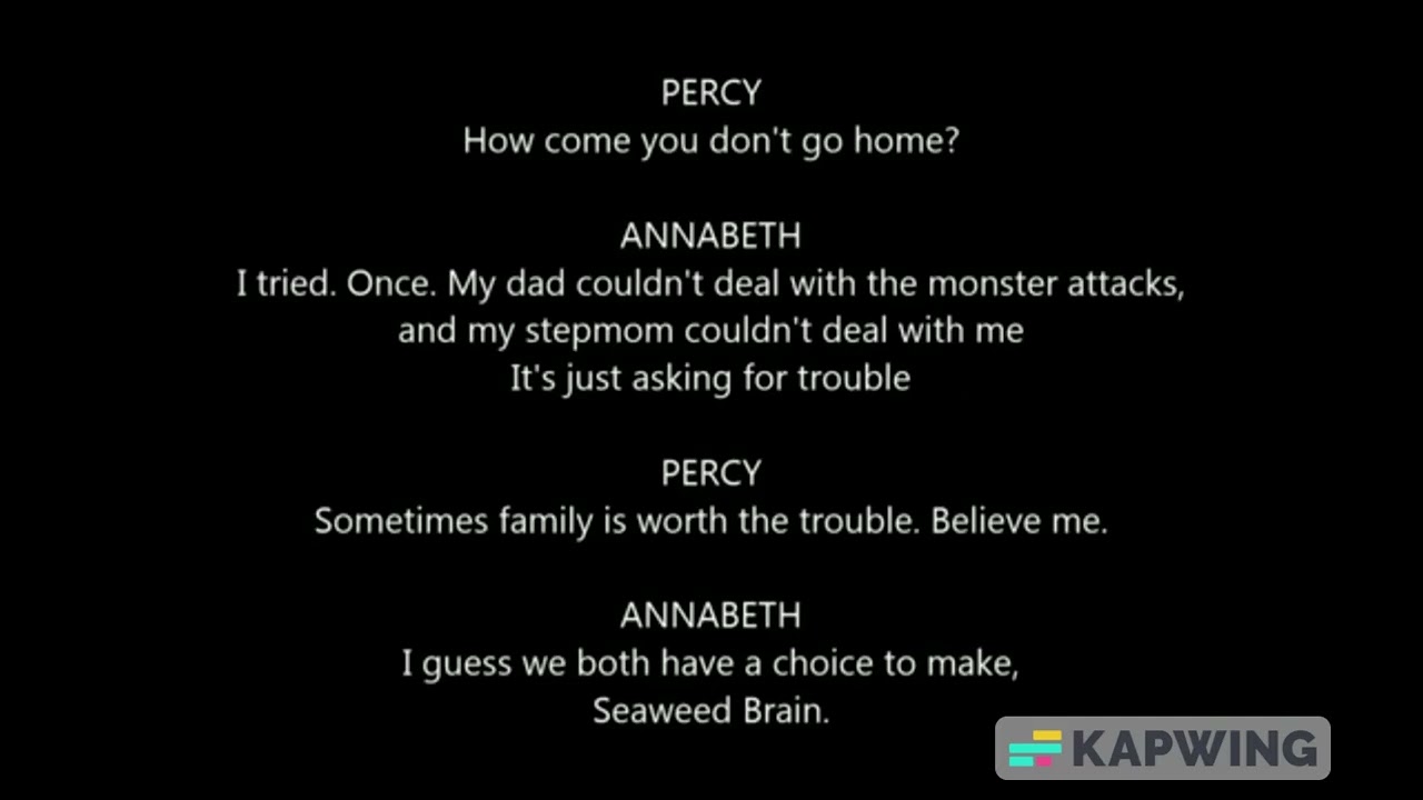 Percy Jackson - Last Day of Summer (Karaoke)