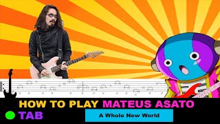 How to play | Mateus Asato - A Whole New World / TAB Tutorial