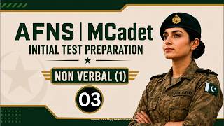 Non Verbal Intelligence Test in One Shot | Mcadet Afns initial test preparation series 2026 |army