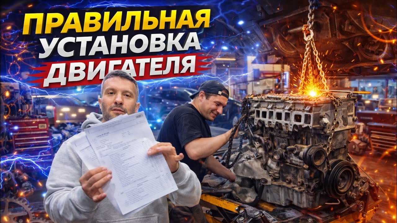 Правильная установка контрактного двигателя