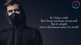 FAKE A SMILE || LYRICS || ALAN WALKER X SALEM ILESE