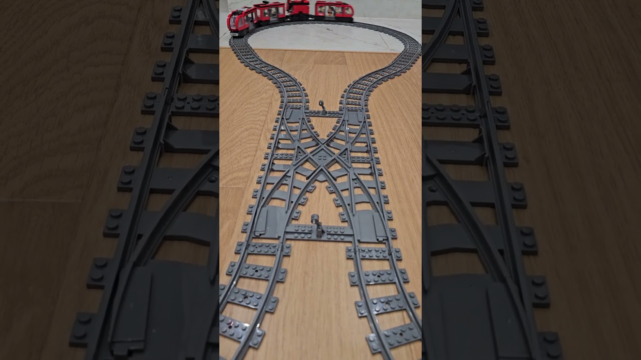 LEGO 60423 flying through the 7996 crossing on an epic figure-8 layout! ⚡