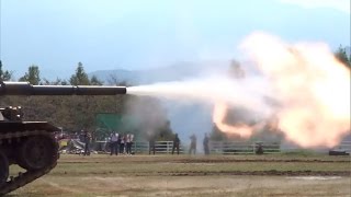 Type74 Tank Firing 74式戦車射撃 松山駐屯地 20151004