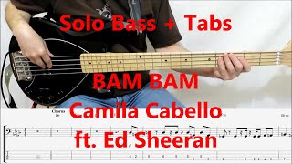 Camila Cabello Ft. Ed Sheeran - Bam Bam (Bass Tabs Cover)
