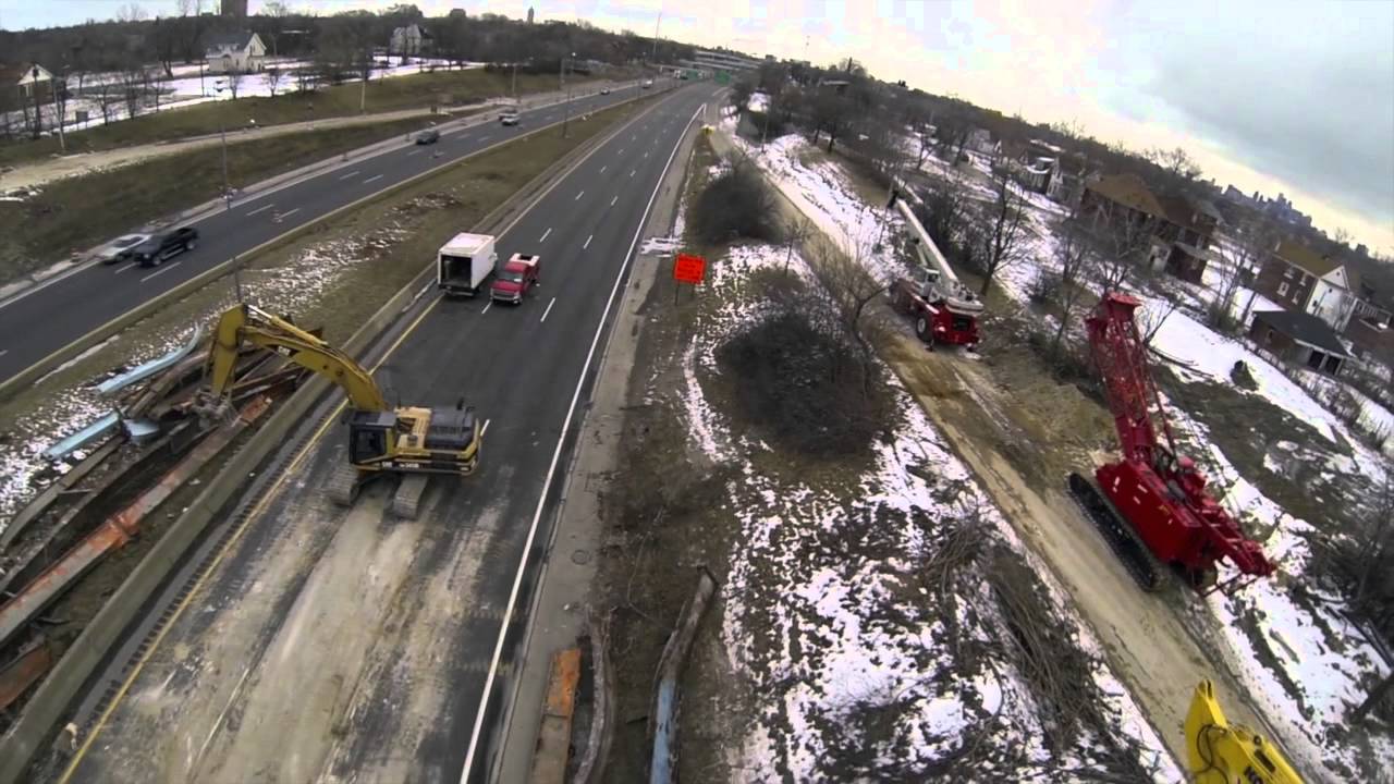 Adamo Group Demolition Of I 94 Bridge W Grand Blvd Detroit Drone Adamo group demolition of i 94 bridge w grand blvd detroit drone