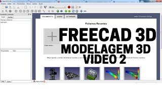 Tutorial freecad 3d Português Desenho de um Suporte utilizando o FreeCAD 3D