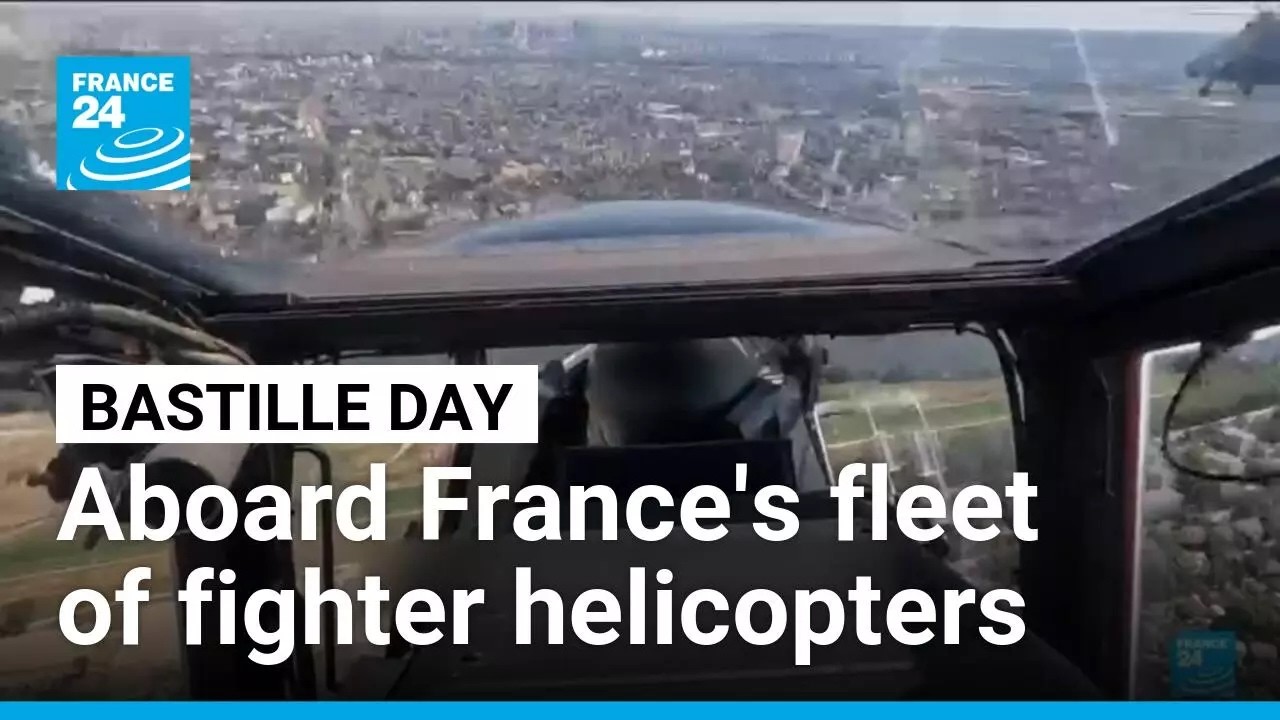 France's combat helicopters train ahead of Bastille day parade • FRANCE 24 English
