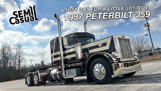 Custom Peterbilt 359 stopped by the shop!