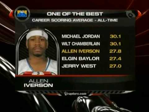 Allen Iverson 28pts vs Raptors 07/08 NBA *amazing ...