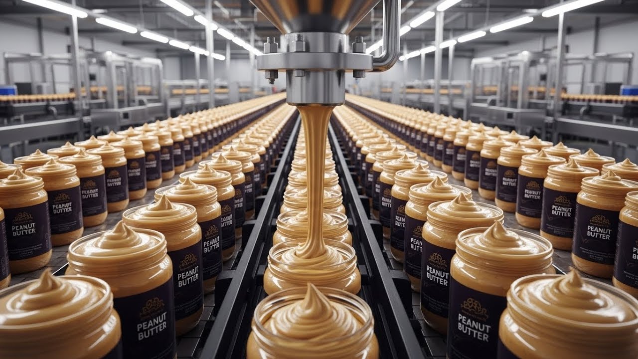 The Peanut Butter Production Process | Inside a Mega Food Factory