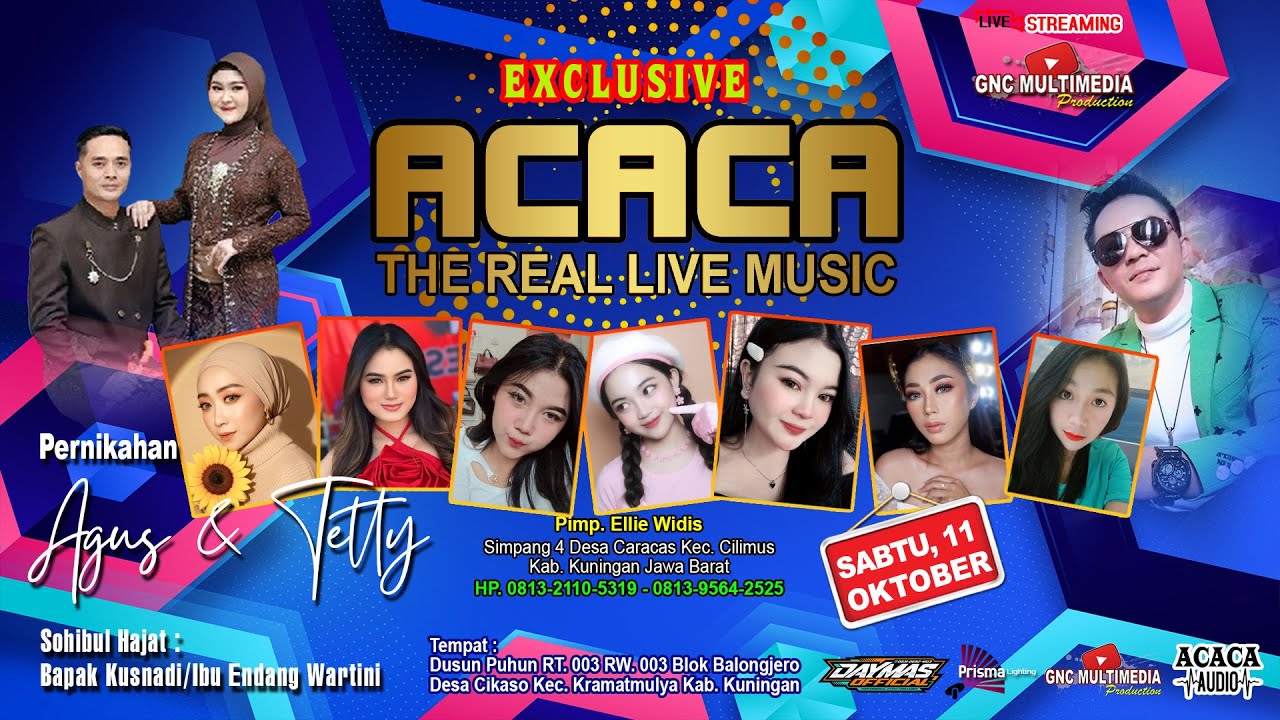 LIVE ACACA Group | Pernikahan Agus & Tetty | Cikaso 11 Oktober 2025