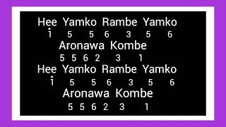 Not Angka Recorder Lagu Daerah Papua 'YAMKO RAMBE YAMKO'