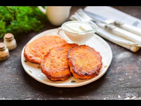 Морковные котлеты с