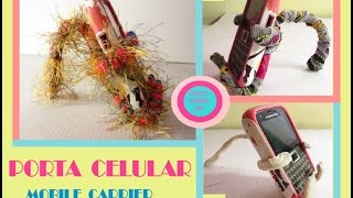 DIY - como hacer porta celular reciclado - recycling cell holder #ingridgonzales #portamovil