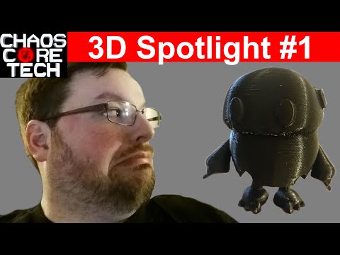 Tiny Articulated Bot (Print in Place) - 3D Spotlight #1