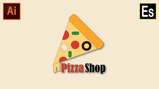 Illustrator Tutorial How To Make Easy Pizza Logo Design In Illustrator Pizza Logo Egenstudio