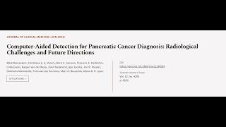 Computer-Aided Detection for Pancreatic Cancer Diagnosis: Radiological Challenges and... | RTCL.TV