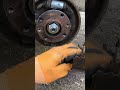 the rear brake shoes are worn unevenly #tutorial #mechanic #automobile #brake #problem #howto