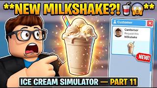 NEW MILKSHAKE UPDATE 0.069 IS HERE! WE ARE MAKING MILKSHAKES! Ice Cream Simulator Part 11 #jeeys screenshot 1