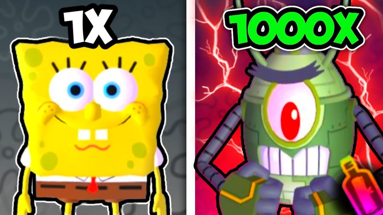 1x LUCK VS 1,000x LUCK In Spongebob TD (the results are crazy…)