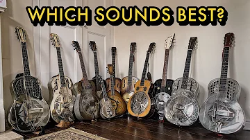 Compare Ten Different Resonator Guitars! National, Dobro, Regal, Vintage, New etc.