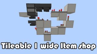 Minecraft 1.8: Best Tileable Shop System Tutorial (1:1)