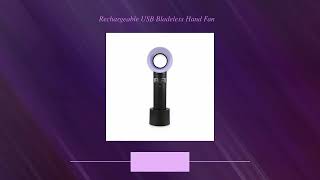 Rechargeable Usb Bladeless Hand Fan
