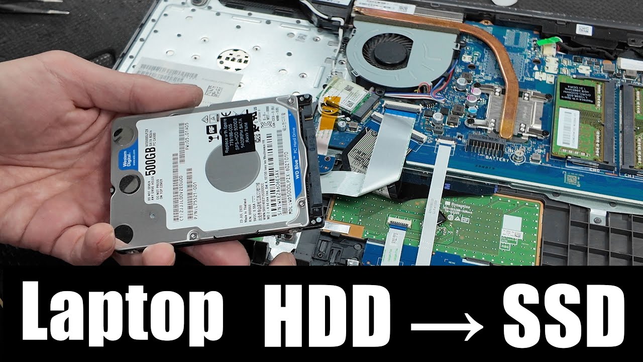 Laptop HDD to SSD Upgrade | HP 250 G7 Speed Boost - YouTube