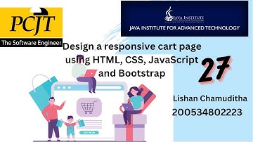 Design a responsive cart page using HTML, CSS, JavaScript and Bootstrap |  eShop 27