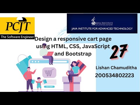 Design a responsive cart page using HTML, CSS, JavaScript and Bootstrap |  eShop 27