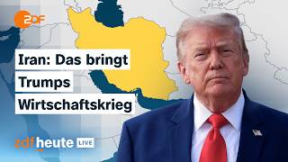 Irans “D-Day” Warum die USA jetzt auf Sanktionen setzen | ZDFheute live