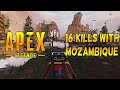 Wraith gameplay 16 kills with mozambique in apex legends