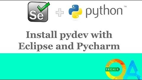 Install pydev with Eclipse and Pycharm