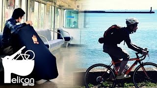 DCB298-BK 伸びる輪行キャリングバッグ（愛称：丸呑みペリカンバッグ）PV