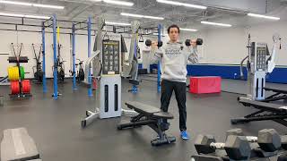 Dumbbell Standing Alternating Shoulder Press