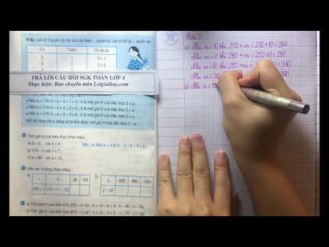 Video Giải bài: Biểu thức có chứa một chữ (trang 6) - SGK... - youtube