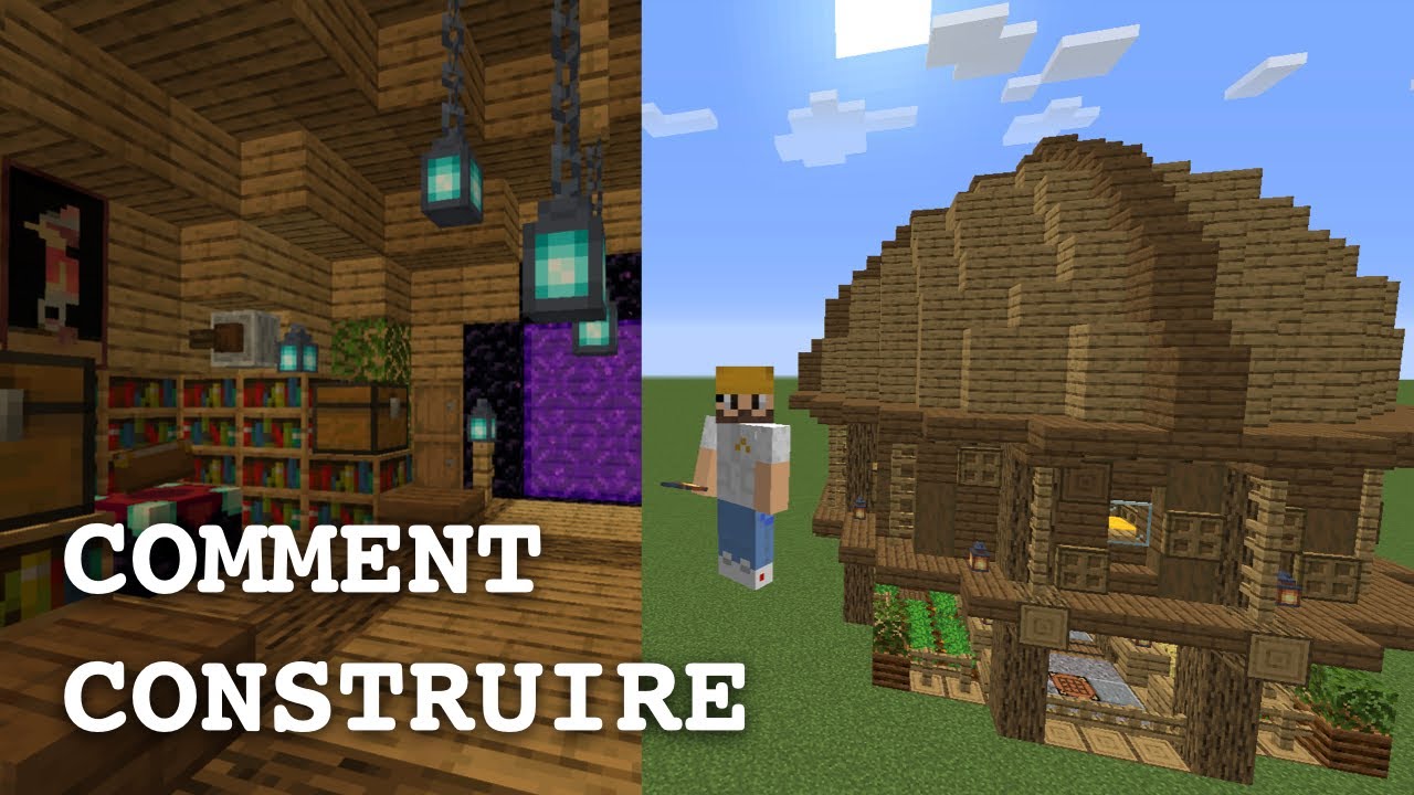 Une Maison Pour Bien Débuter dans Minecraft - Maison ronde - YouTube