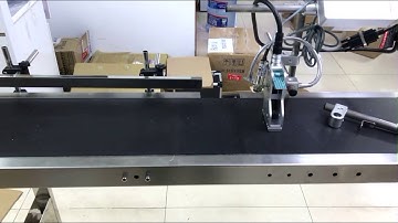 Conveyor installation, and inkjet printer installation to conveyor