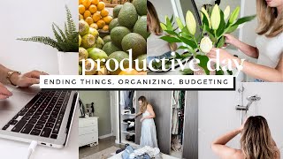 The Last Vlog! ---- Self Care, Organizing, Budgeting, Cleaning -  Productive day in the life!