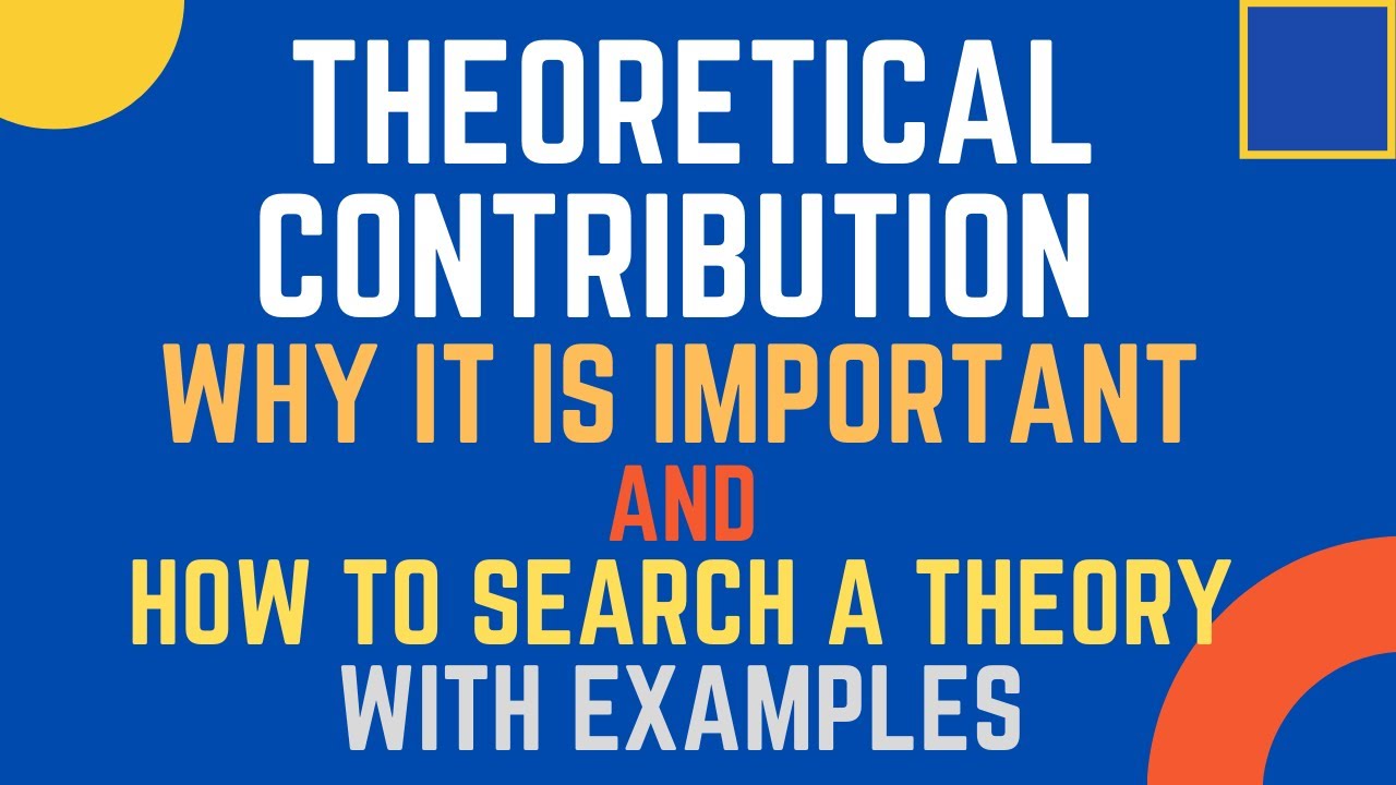 theoretical contribution thesis example