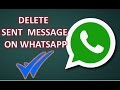 How to delete sent message on WhatsApp`