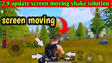 BGMI 2.9 update screen moving shaking problem fix ll bgmi screen shake moving problem