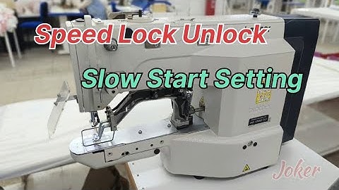 brother 430hs speed lock unlock#slow start setting